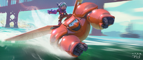 ryanlangdraws: Another visual development painting from Big Hero 6. Originally this was a painting o