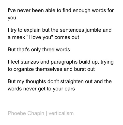 verticalism: By Phoebe Chapin