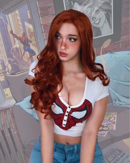 Miss Bri Cosplay as Mary Jane WatsonSee more : webmangaplus. com/cosplay/