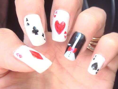 Buy King Queen Jack & Ace of Spade Nail Art Decal Sticker Online in India -  Etsy