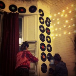 Carrieelder:  Nothing Like A Spot Of Interior Renovation #Records #Fairylights #Livingroom