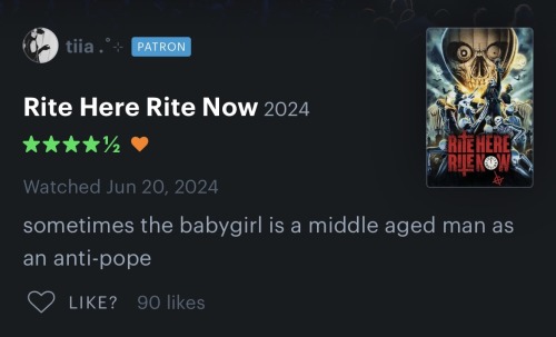 A Few Of My Fave Letterboxd Reviews Of Rite Here Rite Now Part 1