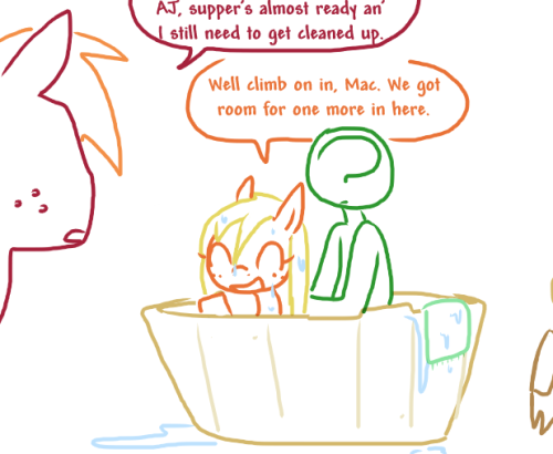 tgweaver:  A friendly pony tries to talk a self-conscious man out of his insecurities
