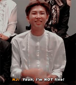 Joon: I Tore My Pants, And Coincidentally The Part Of The Song Was Though I Cry, Its Okay..