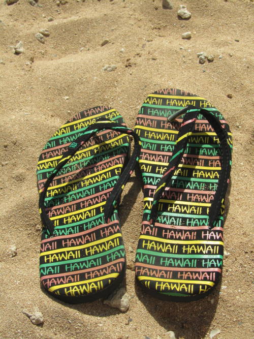 My new flip flops spreading the aloha :)
