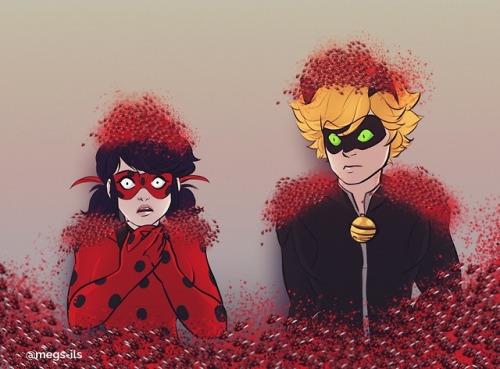 megs-ils:Ladybugs Unite*giggles while uploading* ok i could not help but think of this when i saw qu