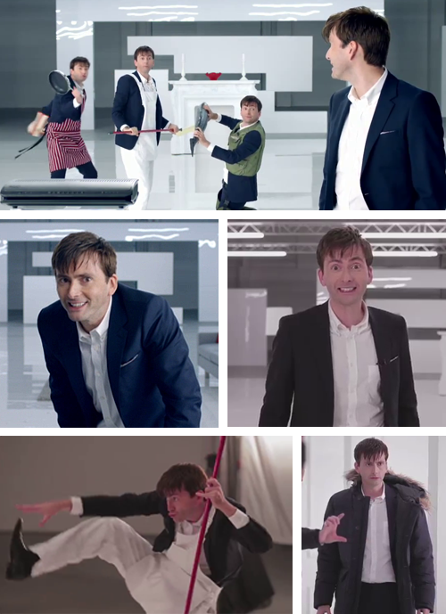 mizgnomer:  David Tennant’s Virgin Media advertisements (both on TV and online) He’s done 4 batches of them now: March-July 2012 January 2013 November 2013 May 2014 Yeah, they’re advertisements, but they’re so much fun! 