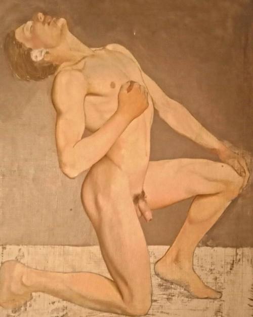 antonio-m:  “Nude study” by Owe Zerge (1894–1983). Swedish painter. oil on canvas
