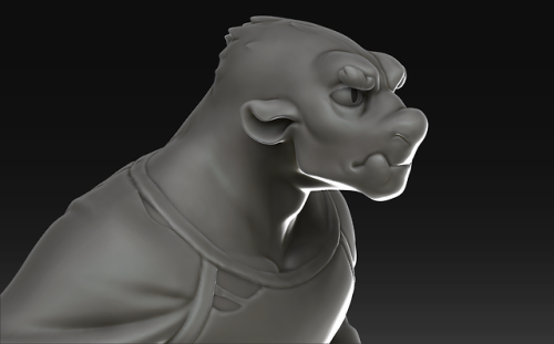 hawfstuff:  Finished this sculpt of @aidosaur‘s character Leeds from her comic @barbarous