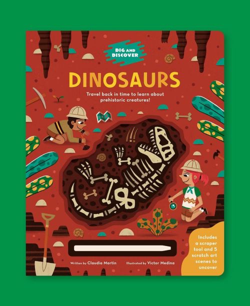 The second title of the Dig &amp; Discover series features some of the most famous dinosaurs that ro