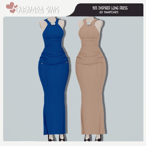 This Elegant Long Dress Is Inspired By 90s Haute Couture, Featuring A Sleek, Form-fitting Silhouette