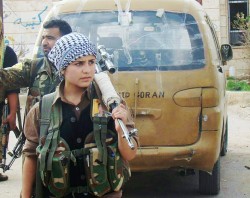 bijikurdistan:  Kurdish YPG Woman Fighter in Kobane &ldquo;A Lion is a Lion, whether Man or Woman&rdquo;  (Kurdish Proberb)