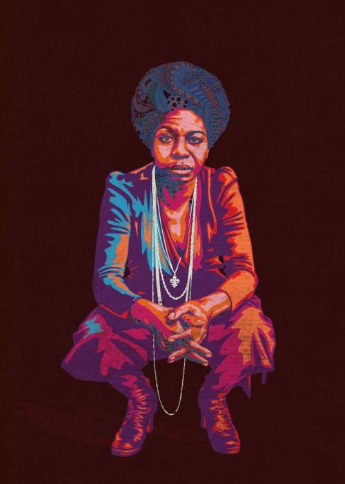 My new illustration of Nina Simone! Enjoy!! To order Prints please send me an email to desigmyth@gma