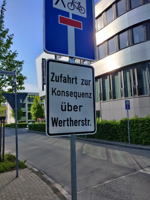 allthingsgerman:The street names at Bielefeld University once again providing peak comedy.