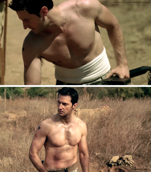 majesticrichardarmitage: John Porter | Shirtless For Kryptaria. For research.