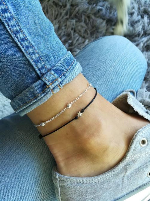 Star Anklet //PixieDustBeads