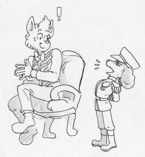 Sherlock Hound AU for the initial Sherlock Gnomes Discord Server and characters. Just a few sketches