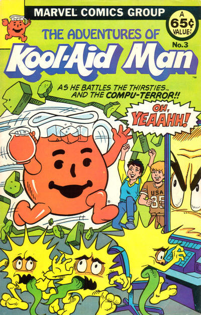 browsethestacks:The Adventures Of Kool-Aid Man (1983-1984) It&rsquo;s the same cover every time.