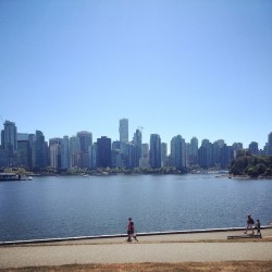 Vancouver from Stanley Park 💙 (at Stanley Park Seawall)