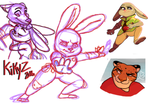 kikyz:  zootopia doodles cuz i am in love 