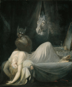 scribe4haxan:Der Nachtmahr / The Nightmare (1790-91 / Oil on canvas) -  Henry Fuseli Johann Heinrich Füssli