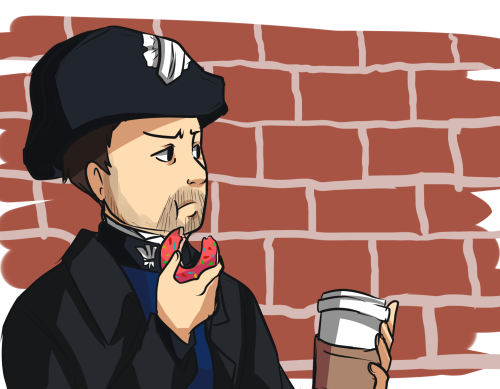 hamstr: inspector javert spotted taking a break at a deserted street in M-sur-M