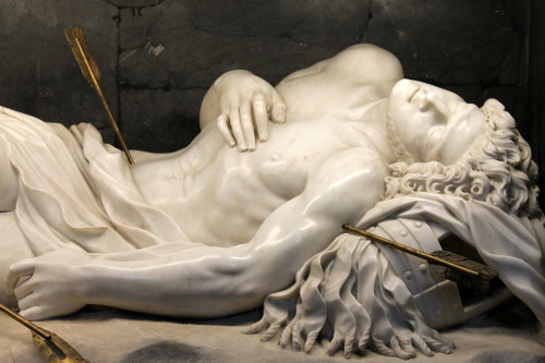 echiromani: Bernini’s Saint Sebastian which is placed at the site of the saint’s bu