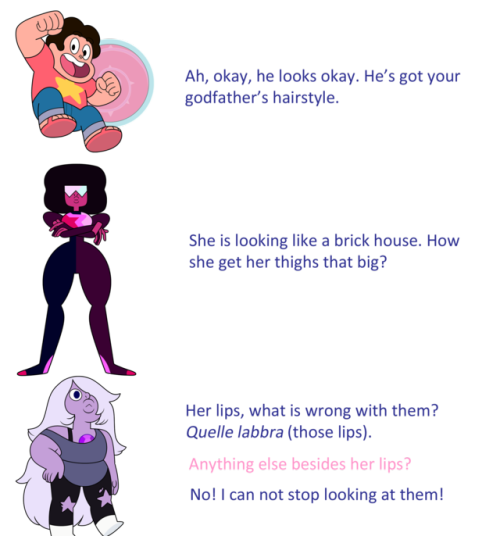 mxlachiiite:  mxlachiiite: STEVEN UNIVERSE according to my very Italian father. HOLY SHIT THIS GOT 600+ NOTES, MY DAD IS A LEGACY. 