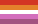 The red, orange, white, pink, and magenta lesbian flag