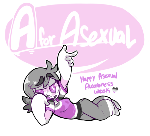 nine-doodles:  I just had to draw something for Asexual Awareness Week 