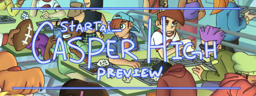 Previews of my piece from the @casperhighzine, pre-orders are currently open in the store so please 