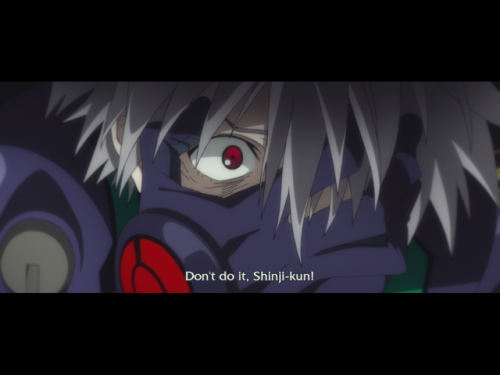 sinnyclair: When Shinji’s gonna do it for the vine goodbye