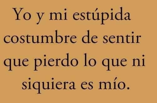 confesionarios:  Yo y mi estúpida costumbre