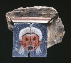 ancientpeoples:    Two mosaic glass slices