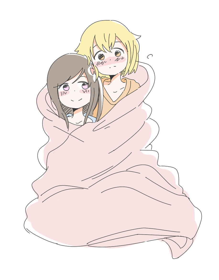 hitori bocchi and sunao nako (hitoribocchi no marumaru seikatsu) drawn by  esureki