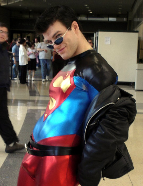 barecave:roidsville-zoo:Cosplay god Jonathan Carroll aka Super Monkey of SteelThank you Spandex!Supe