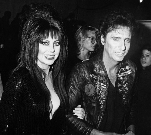 Elvira and Alice Cooper