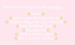 cgl-safespace-list:  Whenever you feel upset try these things to feel good again!  ☁️18+,please do not interact if you are a minor/minor supporter☁️