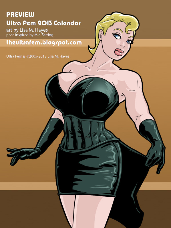 ultrafem:  Another sample from the 2013 calendar. I’m exploring new territory here,