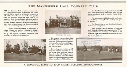 Mannsfield Hall Country Club, Fredericksburg, Virginia (3 images)From: Fredericksburg, Virginia trav