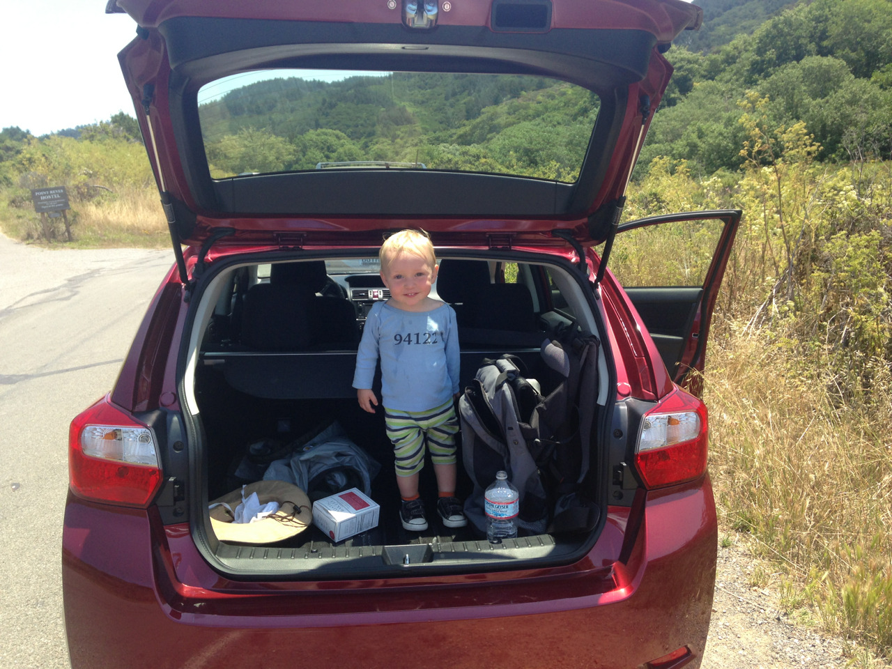 Traditional Child in Trunk shot.