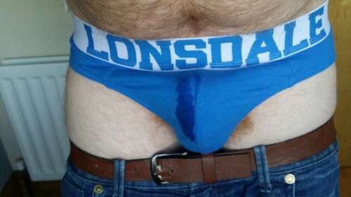 ginger-fur:  Pissing my Lonsdale briefs 