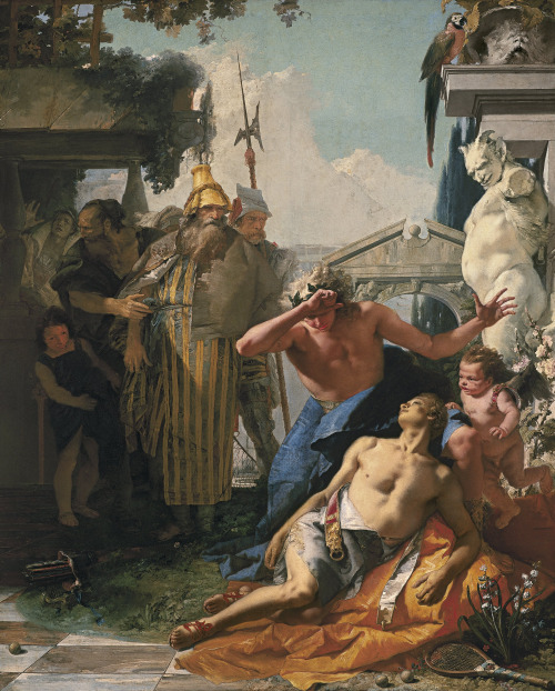 the-evil-clergyman:  The Death of Hyacinthus by Giambattista Tiepolo (1752-53)