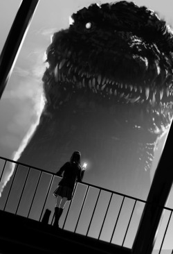 jimpluff:  High school girl meets Godzilla