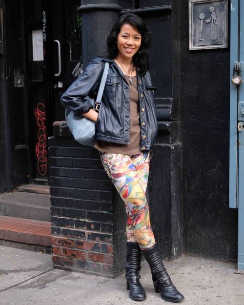 #KANDINSKY PANTS"I have a pair of Pollacks at home,“ Jillian in #nolita #Nycstyle #nycstr