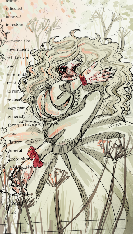 colouring in stuff I drew on my latin notes again - she’s an oc!!