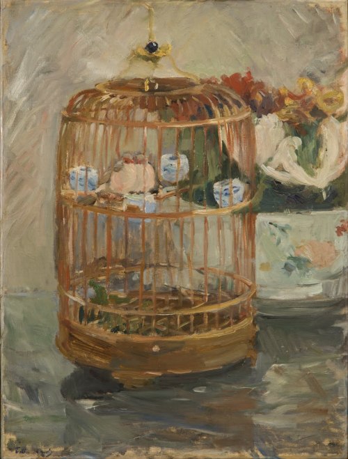 capturing-the-light: The CageBerthe Morisot, 1885, oil on canvas, 38 x 55 cm.
