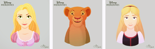 mickeyandcompany:  Disney Heroines, by MarioOscarGabriele 