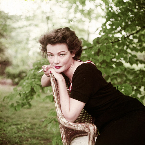 avagardner:  Gene Tierney photographed by Milton Greene.   