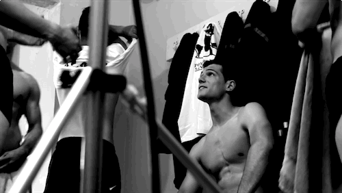 theboozehound:  12 GIFs That Keep on Giving from the Très Sexy French Firemen Calendar 